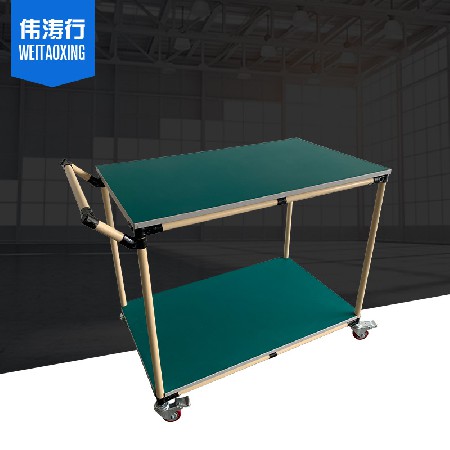 批發周轉車工作臺 多層精益管周轉車 牢固穩定多層精益管貨架
